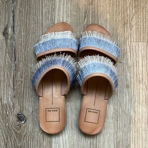 Dolce Vita slip on fringe sandals